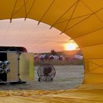 Vol en ballon à Bastogne avec des vaches comme spectateurs - Montgolfière Ardenne