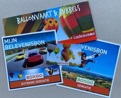 bon cadeau vol en montgolfière de bongo ou Cadeaubox